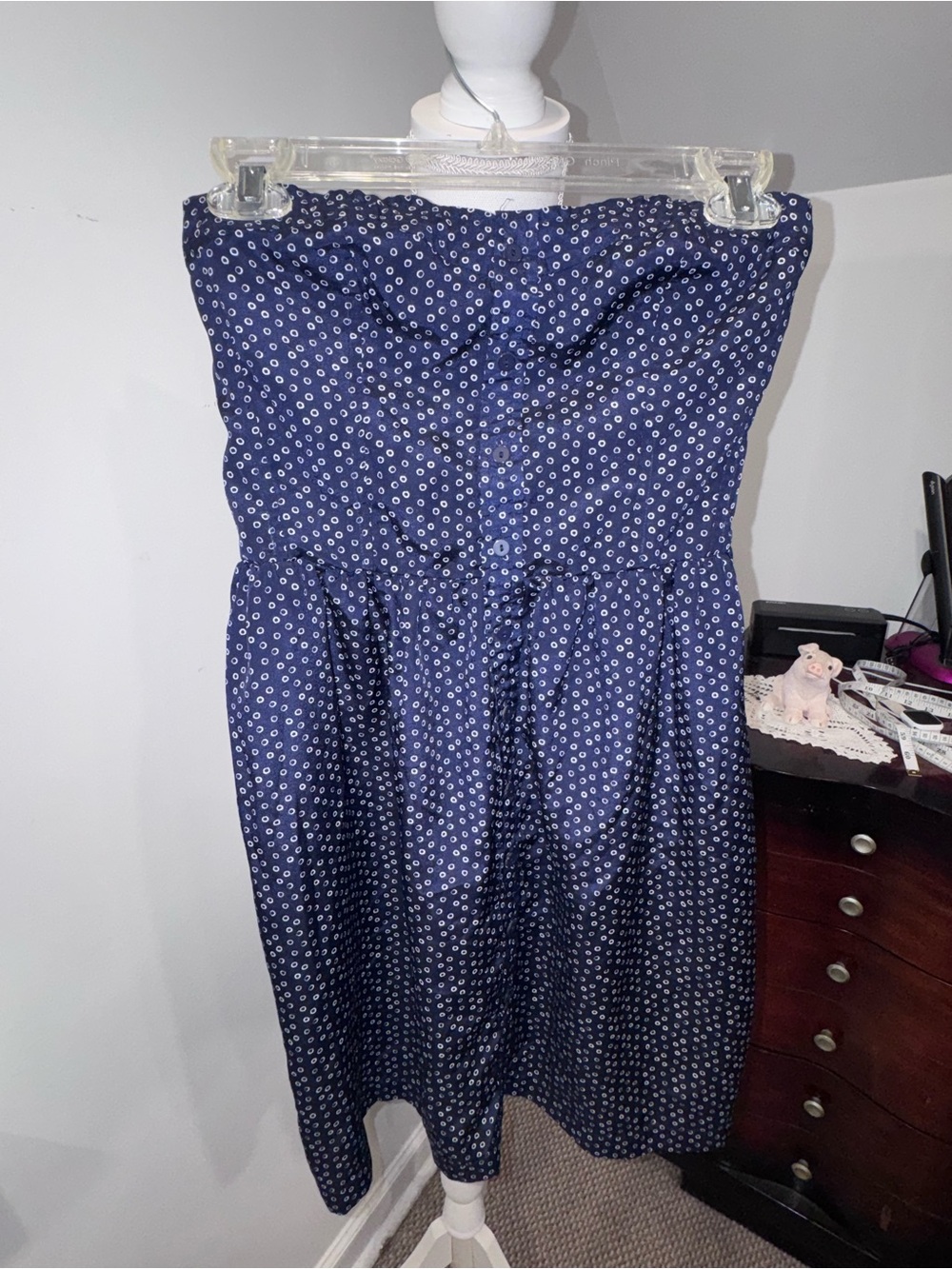 GAP Navy Textured dress